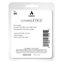 Andis CeramicEdge Blade 4FC Finish Blade -Pet Sale Store ad56145 replacement ceramicedge blade size 4fc package back copy