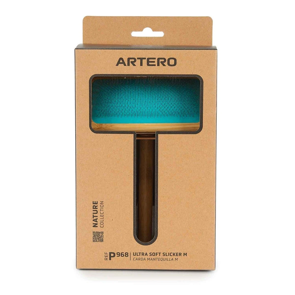 Artero Nature Collection Soft Slicker Brush M 2 Artero Nature Collection Soft Slicker Brush M - Image 2