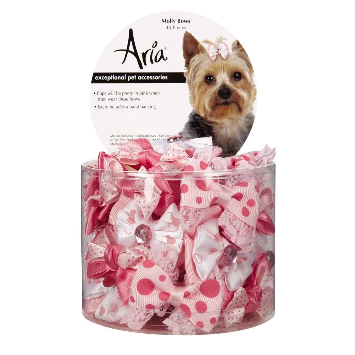 Aria Molly Bows Canister 45 Pc 1 Aria Molly Bows Canister 45 Pc