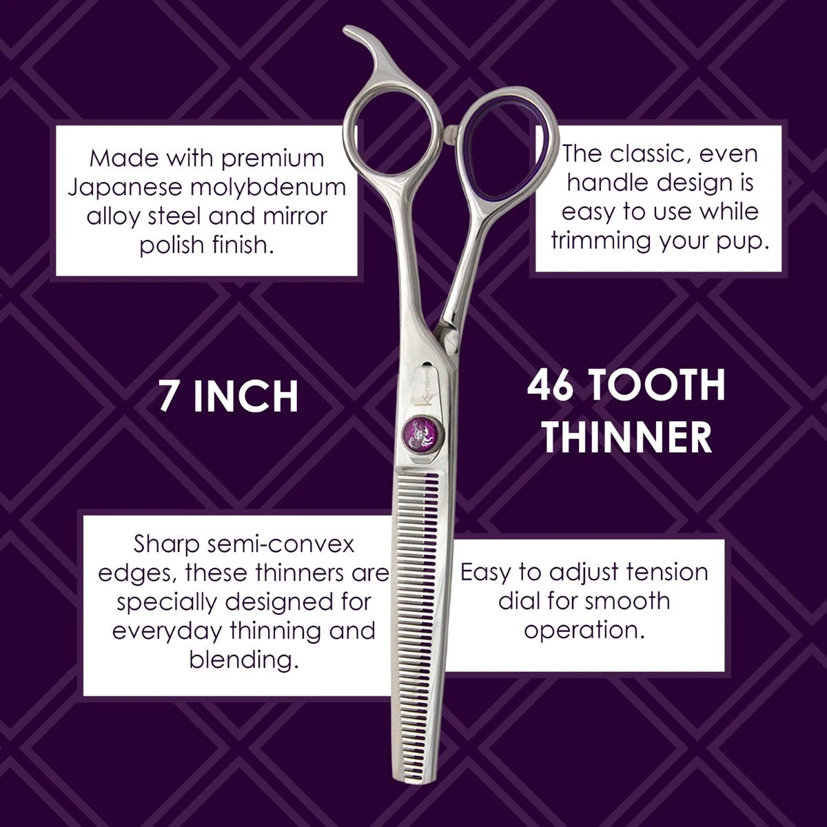 Kenchii Scorpion 46 Tooth Thinning Shear 2 Kenchii Scorpion 46 Tooth Thinning Shear - Image 2