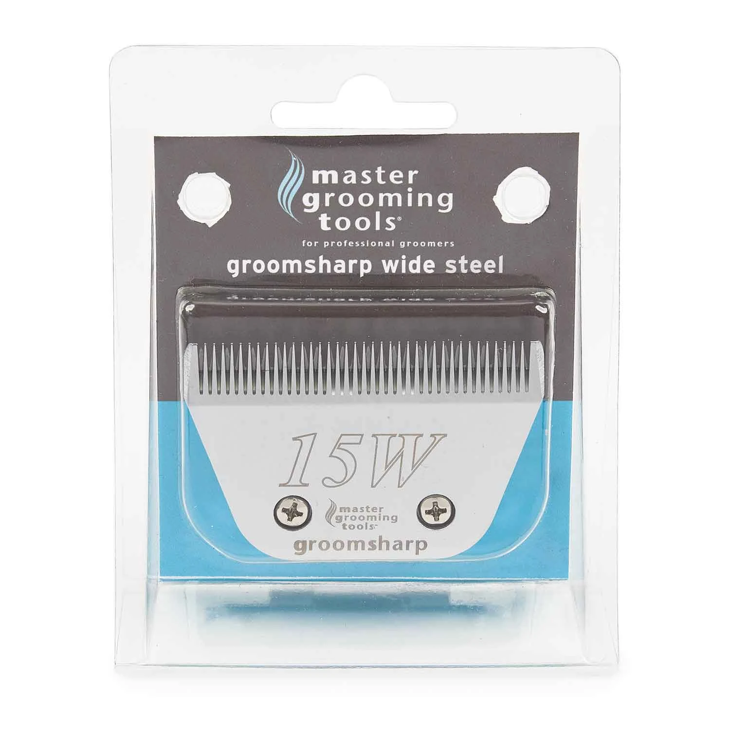 Master Grooming Tools GroomSharp Steel Wide Blades 15W 1 Master Grooming Tools GroomSharp Steel Wide Blades 15W