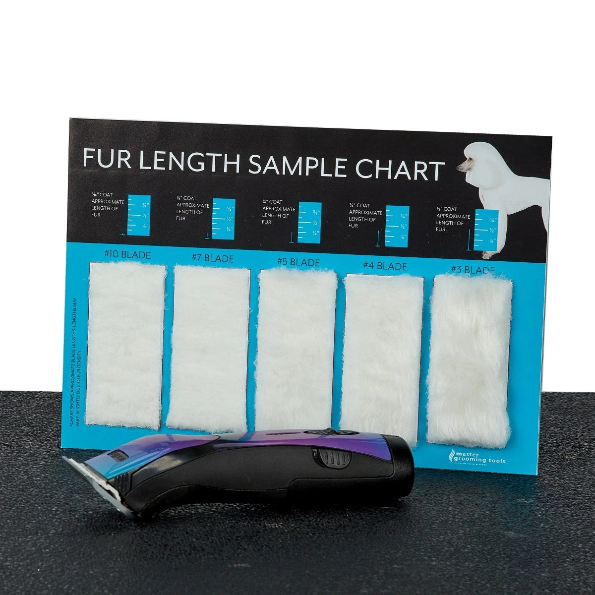 Master Grooming Tools Hair Length Sample Chart 2 Master Grooming Tools Hair Length Sample Chart - Image 2