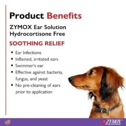 Zymox Ear Solution W/o HC 1.25oz -Pet Sale Store z002 3