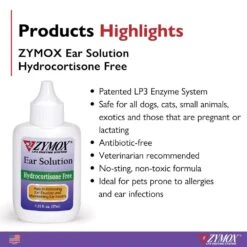 Zymox Ear Solution W/o HC 1.25oz -Pet Sale Store z002 4