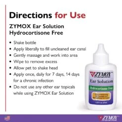 Zymox Ear Solution W/o HC 1.25oz -Pet Sale Store z002 5
